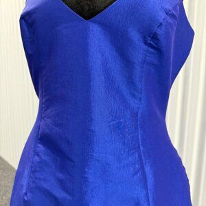 Lulus Royal Blue Iridescent Sleeveless Bodycon Mini